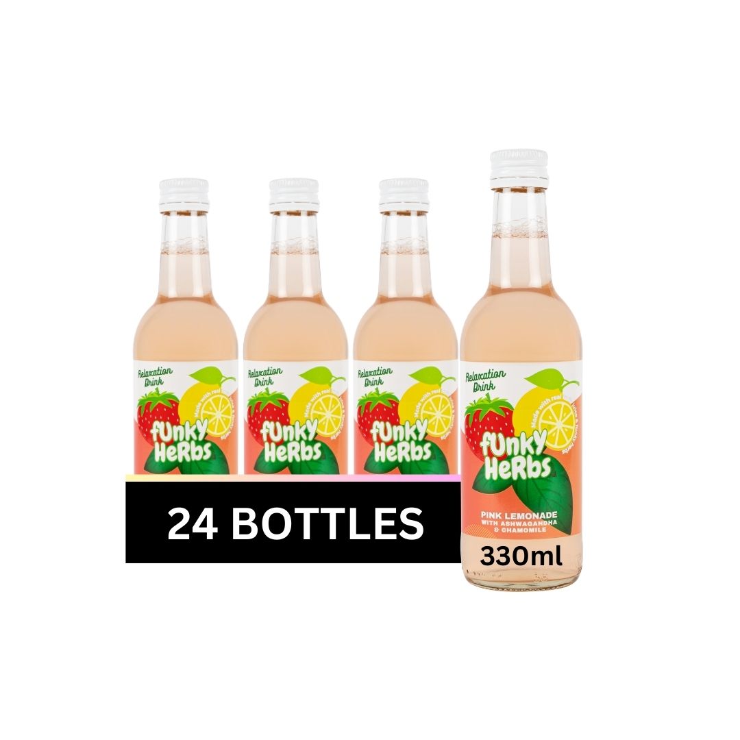 Pink Lemonade With Relaxation Herbs Non-alcoholic Drink - Glass Bottles Multipack (330ml)