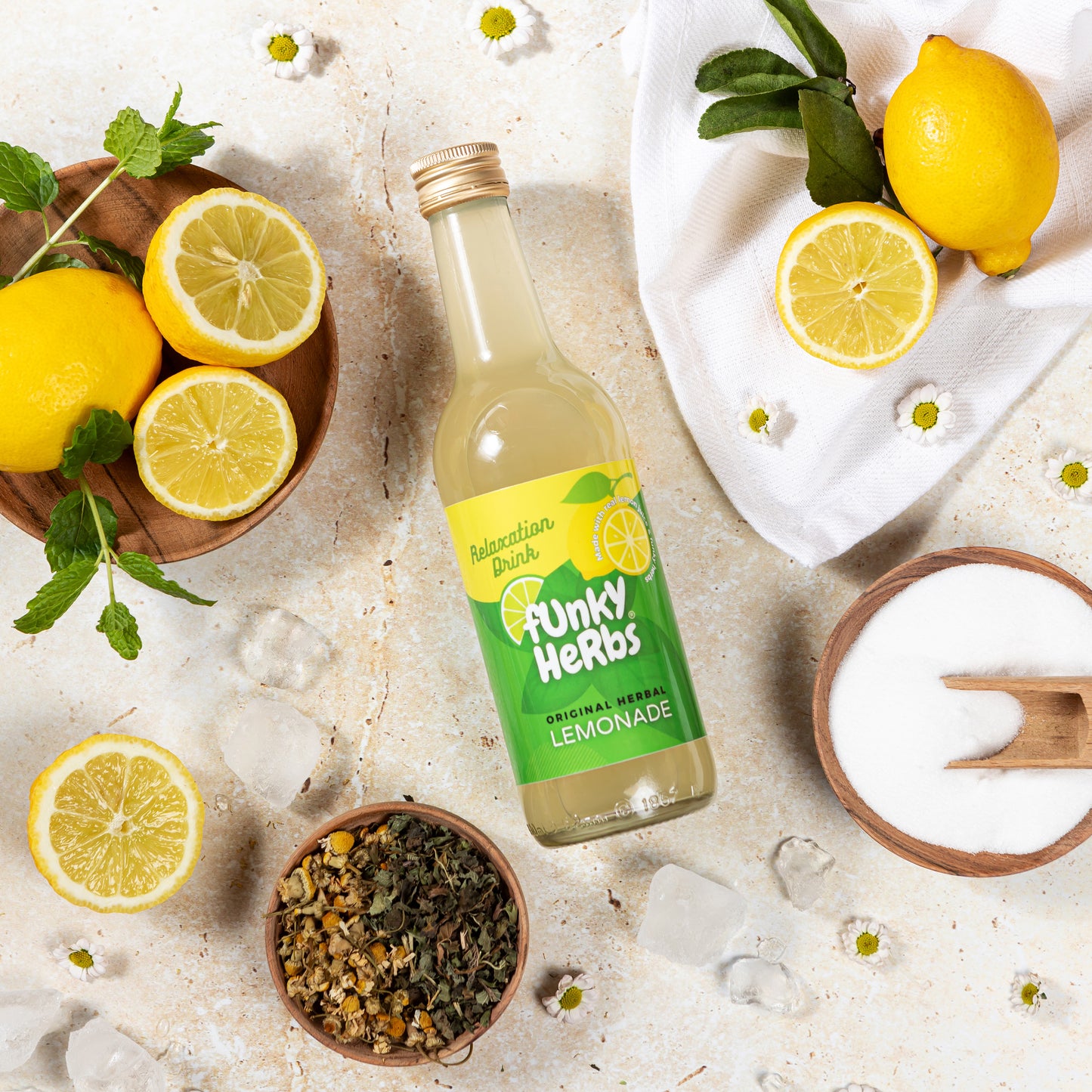Botanical Lemonade With Relaxation Herbs - Glass Bottle (1x330ml)