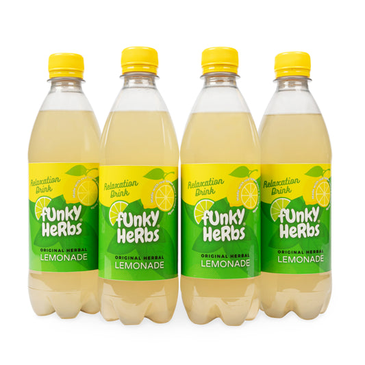 Relaxation Lemonade 4 Pack of 500ml Funky Herbs Original 